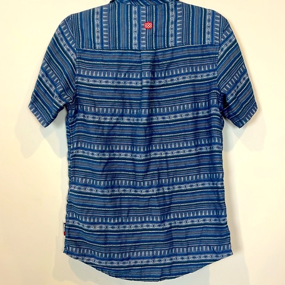 Sherpa Adventure Gear Men's Organic Cotton Short Sleeve Button Down Shirt Small - Picture 2 of 8